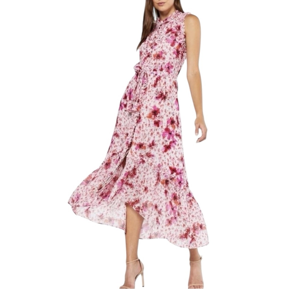 NEW MISA Aurelie Ruffled Maxi Dress Size XS